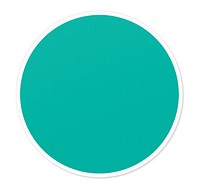 Round empty green circle vector illustration