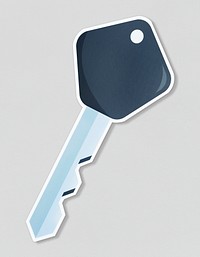 Icon of a car key vector illustration