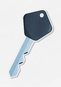 Icon of a car key vector illustration