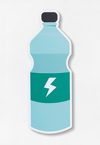 Isolated energy drink bottle icon illustration