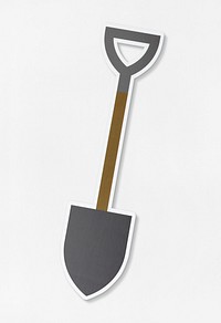 Isolated shovel equipment icon illustration