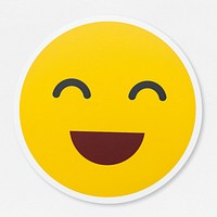 Emoticon of a fun and happy expression