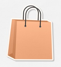 Shopping bag icon on a white background