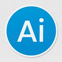 Isolated artificial Intelligence icon illustration