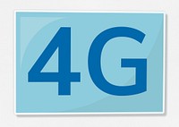 4G network communication icon illustration