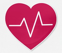 Heartbeat frequency vector illustration icon