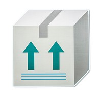 Logistic export and import box icon