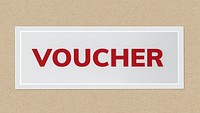 Rectangular gray gift voucher icon