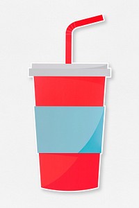 Soda cup with a straw icon