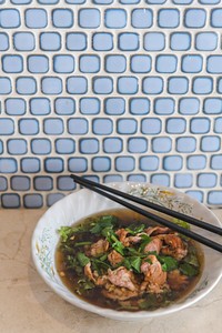 Bowl of Asian pork stew