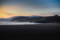 Sunset over the Oregon coast, USA