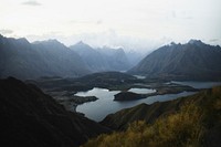 Fiordland in New Zealand background