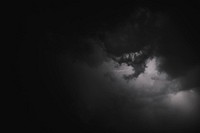 Stormy night sky in the countryside banner