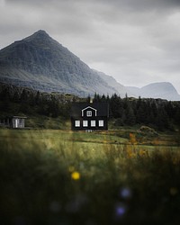 Traditional Icelandic house on the East coast of Iceland