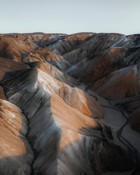 Volcanic mountains Landmannalaugar in Iceland