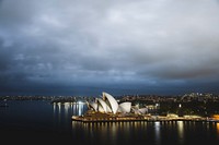 The Sydney Opera House at night, Australia