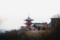 View of Kiyomizydera Shrine in Kyoto, Japan