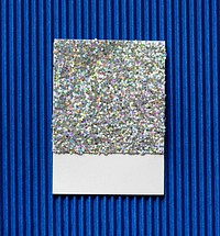 Glittery and sparkly paper card