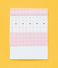 Cute pink handmade valentines card