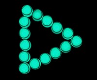 Green lights play button icon