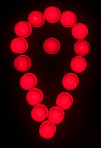 Red lights check in icon