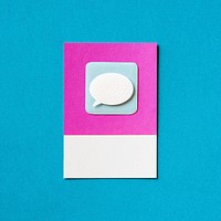 Speech bubble chat icon illustration