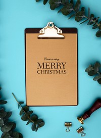 Christmas holiday greeting design mockup