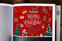 Christmas holiday greeting design mockup