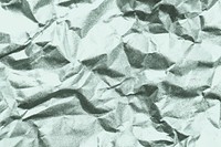 Close up of a green crumpled paper