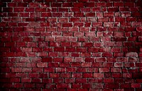 Red textured brick wall background