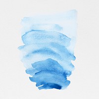 Shades of blue watercolor brush strokes illustration