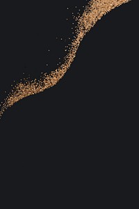 Dusty gold particles pattern background vector