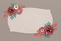 Blooming floral banner design vector