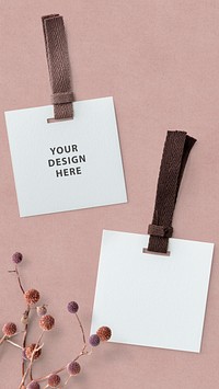 Your design here label mockup collection