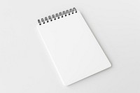 Blank plain white notebook