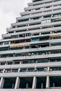 Old apartment building in Bangkok