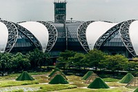 Roof design of Suvarnabhumi airport in Bangkok, Thailand