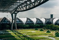 Roof design of Suvarnabhumi airport in Bangkok, Thailand