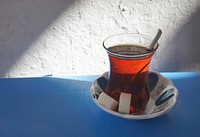 Fresh authentic sweet Turkish tea