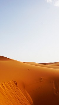 Nature phone wallpaper background, the dunes of Erg Chebbi, Morocco