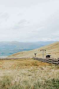 Natural landscape of Highlands in Scotland