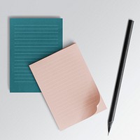 Blank lined notepaper template
