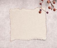 Blank torn craft paper template