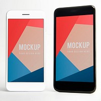 High quality mobile phone mockup design