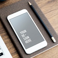 Premium mobile phone screen mockup template