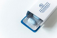 Medication branding and packaging mockup