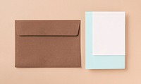 Closed envelope mockups with invitation cards