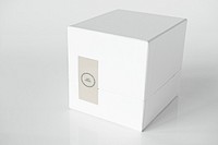 Simple white packaging box mockup