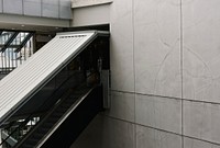 Escalator at a train station