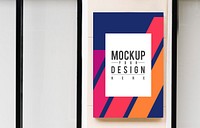 Colorful Swiss design brochure mockup